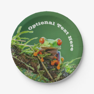 Rotschaumfrosch Pappteller
