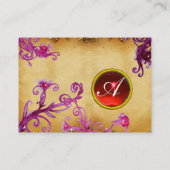 ROTSCHIRM VON FLORENTINE BAROQUE MONOGRAM GEM VISITENKARTE (Rückseite)