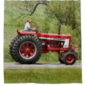 Rotschlepper Duschvorhang (Vorderseite)