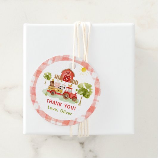 Rotschlepper Geschenkanhänger (Beispiel)