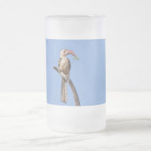 Rotschnabel Mattglas Bierglas (Mittel)