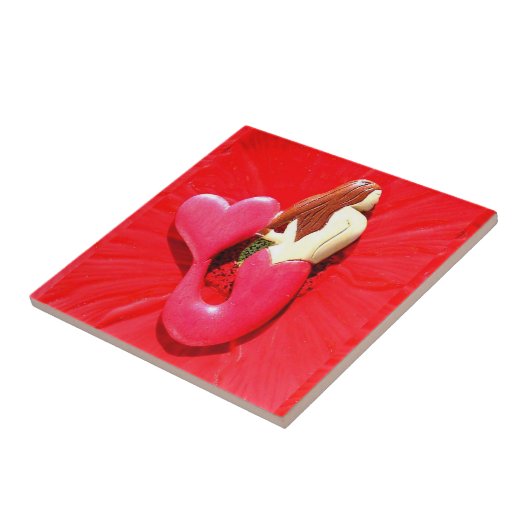 Rotschnabelschnäpper Fliese (Seite)