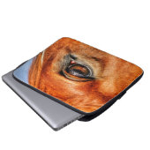 Rotschnaupferd-Foto Laptopschutzhülle (Vorne Knopf)