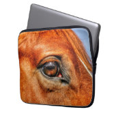 Rotschnaupferd-Foto Laptopschutzhülle (Vorderseite Links)