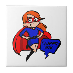 Rotschopf-Supermama Fliese