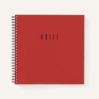Rotschreibtypografie Notizblock