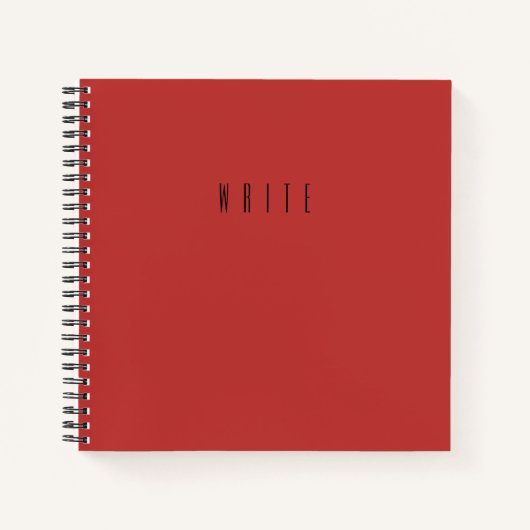 Rotschreibtypografie Notizblock (Vorderseite)