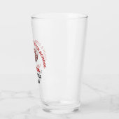Rotschul-Fußballspieler personalisiert Glas (Links)