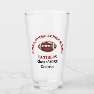 Rotschul-Fußballspieler personalisiert Glas