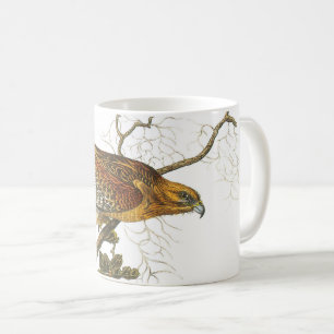Rotschulter Hawk von Audubon Kaffeetasse