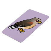 Rotschulterfalke Magnet (Linke Seite)
