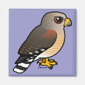 Rotschulterfalke Magnet (Vorne)