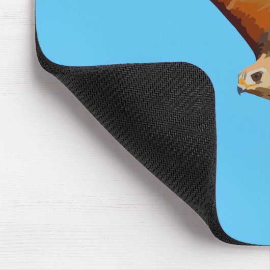 Rotschulterfalke Mousepad (Ecke)