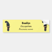 Rotschwanz-Cartoon Autoaufkleber (Vorne)