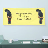 Rotschwanz-Cartoon Banner (Messe)