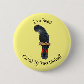 Rotschwanz-Cartoon Button (Vorderseite)