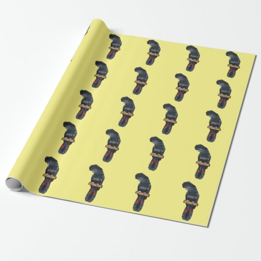 Rotschwanz-Cartoon Geschenkpapier (Ungerollt)