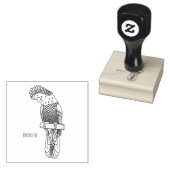 Rotschwanz-Cartoon Gummistempel (Stempel)