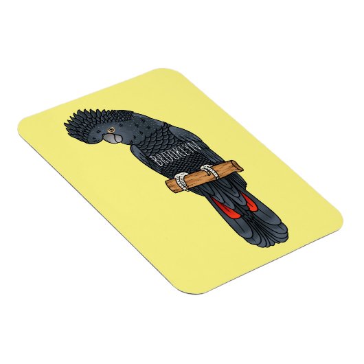 Rotschwanz-Cartoon Magnet (Rechte Seite)