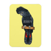 Rotschwanz-Cartoon Magnet (Vertikal)