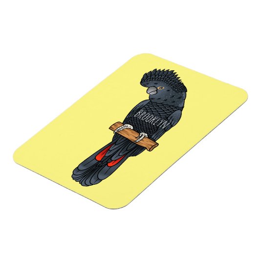 Rotschwanz-Cartoon Magnet (Linke Seite)