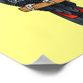 Rotschwanz-Cartoon Poster (Ecke)