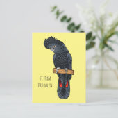 Rotschwanz-Cartoon Postkarte (Stehend Vorderseite)