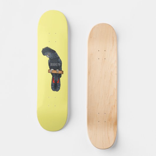 Rotschwanz-Cartoon Skateboard (Vorderseite)