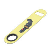 Rotschwanz-Cartoon Speed Flaschenöffner (Rückseite Schrägansicht)