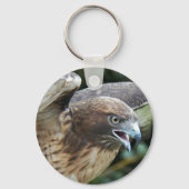 Rotschwanz-Hawk-Foto Schlüsselanhänger (Rückseite)