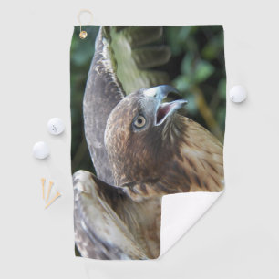 Rotschwanz-Hawk Raptor-Foto Golfhandtuch