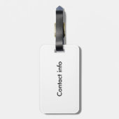 Rotschwanz-Meerjungfrau Gepäckanhänger (Rückseite vertikal)