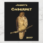 Rotschwanz-Vogelwein-Label Weinetikett (Einzelnes Label)