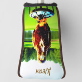 Rotschwanzbussard - mit Initialen oder Namen Golf  Headcover (Rotieren 90)