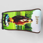 Rotschwanzbussard - mit Initialen oder Namen Golf  Headcover (Vorderseite)