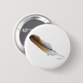 Rotschwanzbussardfeder Button (Vorne & Hinten)