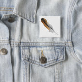 Rotschwanzbussardfeder Button (Beispiel)