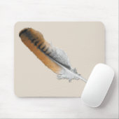 Rotschwanzbussardfeder Mousepad (Mit Mouse)