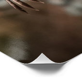 Rotschwanzfalken im Angriffsmodus Poster (Ecke)