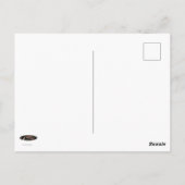 Rotschwanzfalken im Angriffsmodus Postkarte (Rückseite)