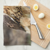 Rotschwanzfalken im Hudson-Tal Geschirrtuch (Viertel Falte)