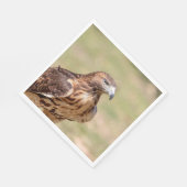 Rotschwanzfalken im Hudson-Tal Serviette (Ecke)