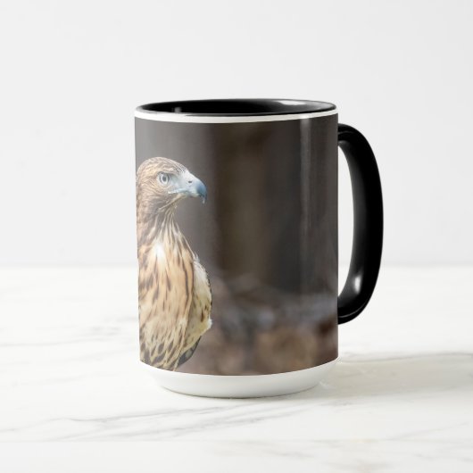 Rotschwanzfalken im Hudson-Tal Tasse (VorderseiteRechts)