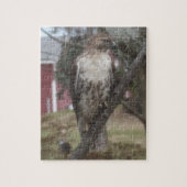 Rotschwanzfalken in Bäumen Puzzle (Vertikal)