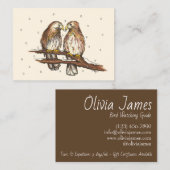 Rotschwanzfalken lieben Vogelschneewitter Visitenkarte (Vorne/Hinten)