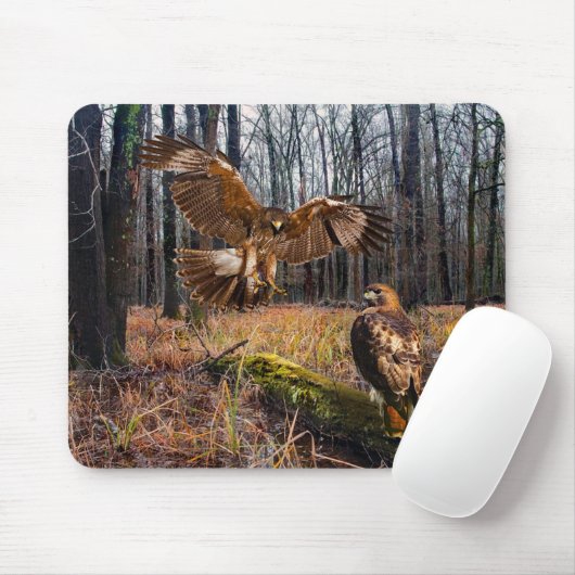 "Rotschwanzfalken" Mousepad (Mit Mouse)