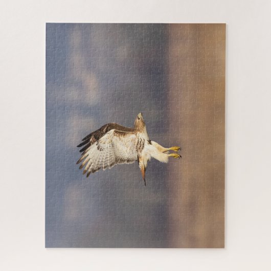 Rotschwanzfalken Puzzle (Vertikal)