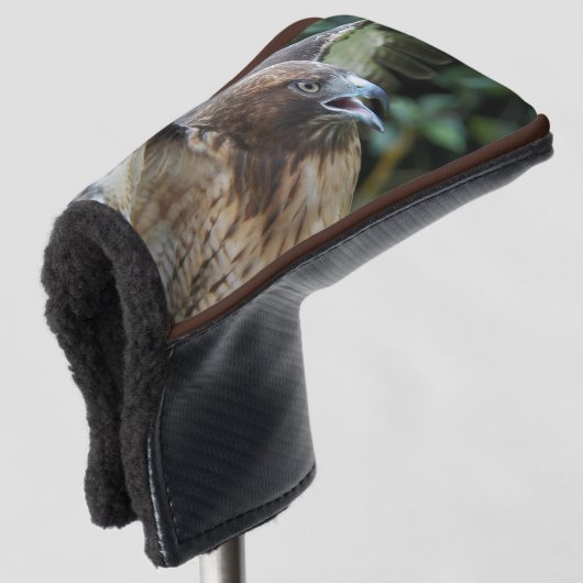 Rotschwanzfalken-Raptor-Foto Golf Headcover (3/4 Vorderseite)