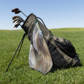 Rotschwanzfalken-Raptor-Foto Golfhandtuch (Gras)