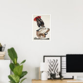 Rotschwanzfalken von Audubon Poster (Heimbüro)